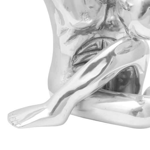 Skulptura Srebrna 63x20x22 cm Aluminijski Razmišljač Cijena