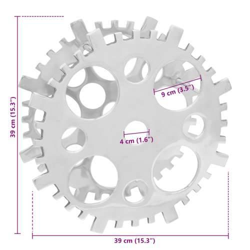 Srebrni stalak za vino 15.4x5.5x15.4 inča Aluminij Cijena