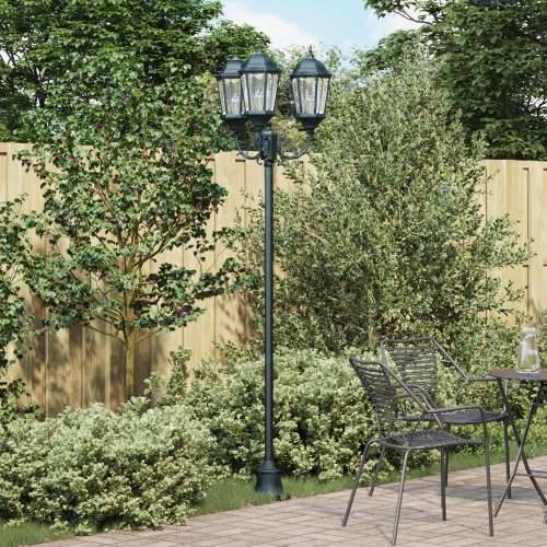 Stup rasvjete s 3 svjetiljke E27 Zelena 220 cm Aluminij Cijena