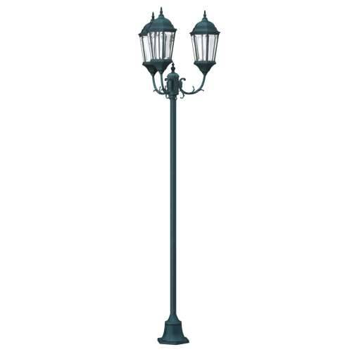 Stup rasvjete s 3 svjetiljke E27 Zelena 220 cm Aluminij Cijena