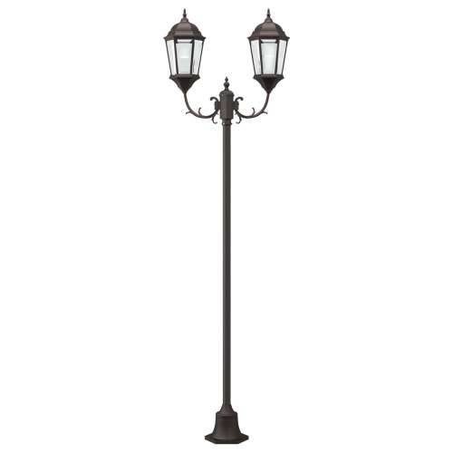 Stup za vrtno osvjetljenje 2-lampe E27 Brončana 220 cm Aluminij Cijena
