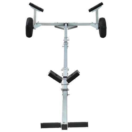 Prikolica za brod s 2 kotača, sklopiva i podesiva, 160 kg čelik Cijena