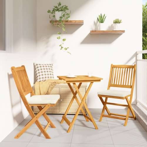 3-dijelni vrtni bistro set od čvrstog akacijinog drva Cijena
