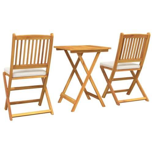 3-dijelni vrtni bistro set od čvrstog akacijinog drva Cijena