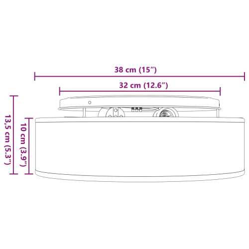 Stropne svjetiljke Ugrađena Crna Ø 38 cm Tkanina E27 Cijena