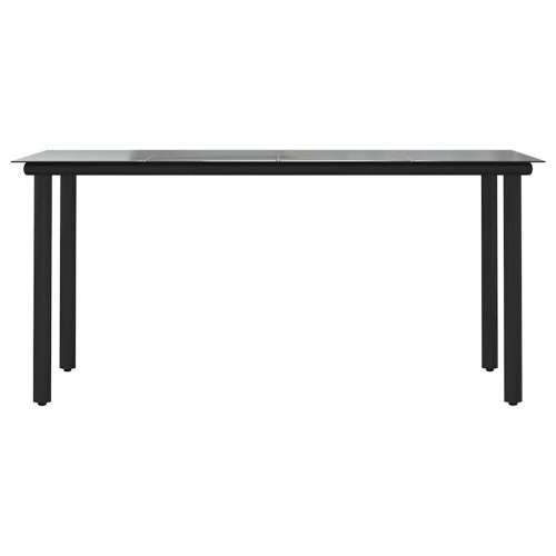 Vrtna garnitura - 5-dijelni vrtni blagovaonski set s jastucima poliratan i staklo - Smeđa i krem ​​bijela 160 x 80 x 74 cm 4 Cijena