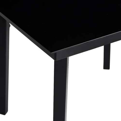 Vrtna garnitura - 5-dijelni vrtni blagovaonski set s jastucima od crnog - Crna i tamno siva 80 x 80 x 74 cm 4 Cijena