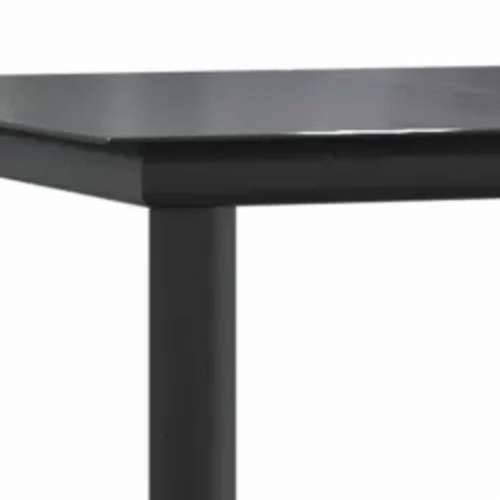 Vrtna garnitura - 7-dijelni vrtni blagovaonski set s jastucima, crno - Crna i tamno siva 160 x 80 x 74 cm 6 Cijena