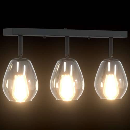 stropne lampe s podesivim staklenim sjenilom u antracitu, E27 Cijena