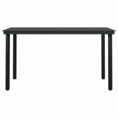 Vrtna garnitura - 5-dijelni vrtni blagovaonski set s jastucima poliratan i staklo - Smeđa 140 x 70 x 74 cm 4 Cijena