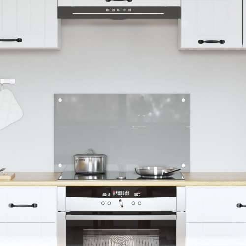 Kuhinjski backsplash svjetlosive boje 70x40x0,6 cm, kaljeno staklo Cijena