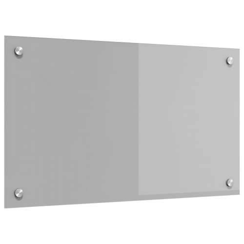 Kuhinjski backsplash svjetlosive boje 70x40x0,6 cm, kaljeno staklo Cijena