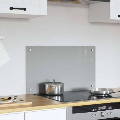 Kuhinjski backsplash svjetlosive boje 70x40x0,6 cm, kaljeno staklo Cijena