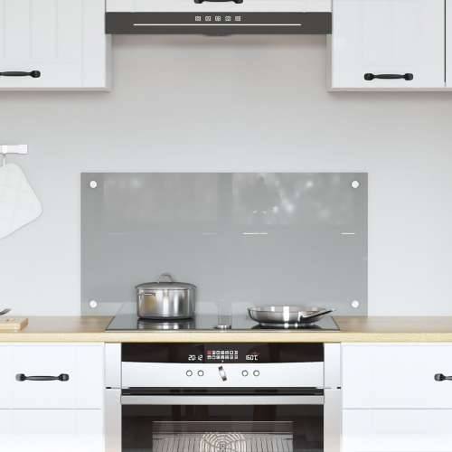 Kuhinjski backsplash svijetlosiva 80x40x0,6 cm kaljeno staklo Cijena