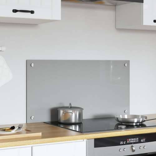 Kuhinjski backsplash svijetlosiva 80x40x0,6 cm kaljeno staklo Cijena