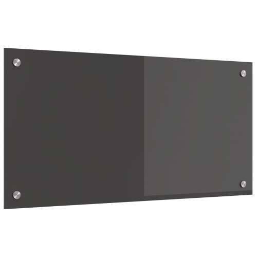 Kuhinjski pokrivač tamno sive boje 80x40x0,6 cm kaljeno staklo Cijena