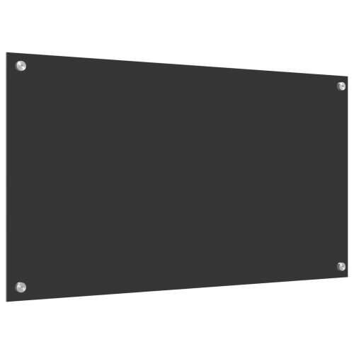 Zaslon za kuhinju, tamno sivi, 90x50x0,6 cm, kaljeno staklo Cijena