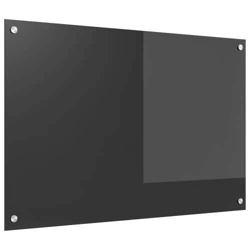 Tamnosivi kuhinjski zaštitni zid 90x60x0,6 cm od kaljenog stakla Cijena