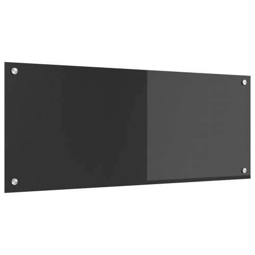 Kuhinjski Zaslon Tamno Sivi 100x40x0,6 cm Kaljeno Staklo Cijena