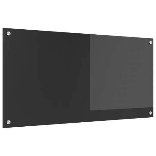 Kuhinjska pozadina Tamno siva 100x50x0,6 cm Kaljeno staklo Cijena