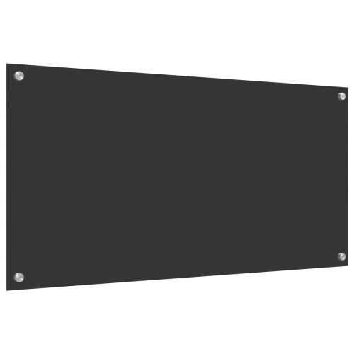 Kuhinjska pozadina Tamno siva 100x50x0,6 cm Kaljeno staklo Cijena