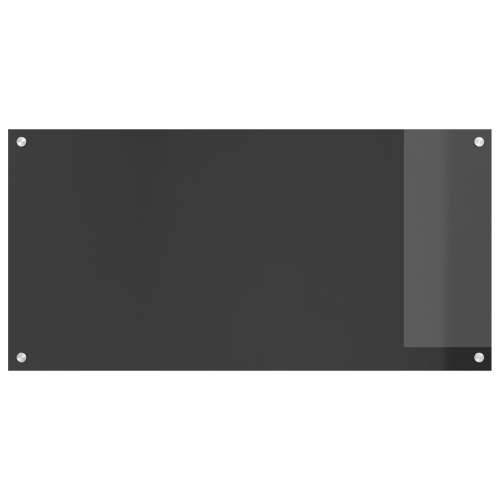 Kuhinjska pozadina Tamno siva 100x50x0,6 cm Kaljeno staklo Cijena