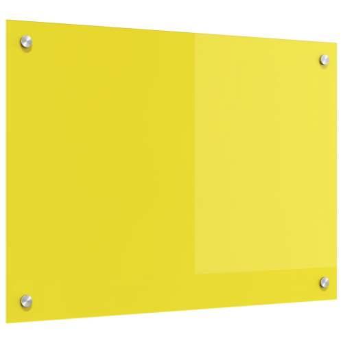 Kuhinjski Zaslon Žuti 70x50x0,6 cm Kaljeno Staklo Cijena