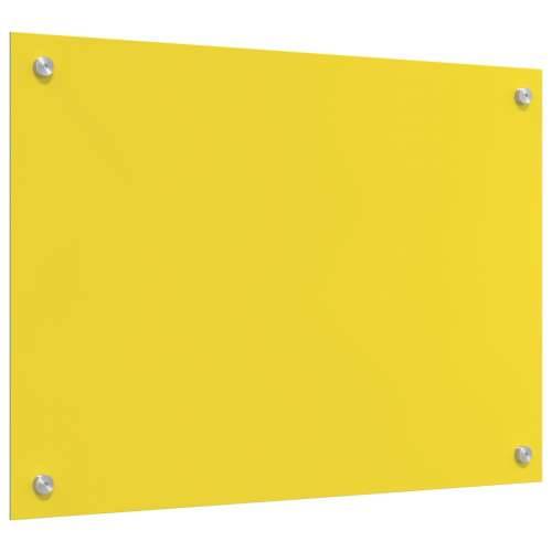 Kuhinjski Zaslon Žuti 70x50x0,6 cm Kaljeno Staklo Cijena