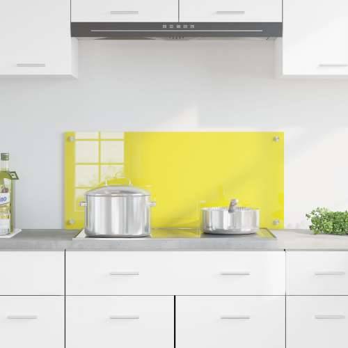Zeleni Backsplash za Kuhinju Žuta 90x40x0.6 cm Temperirano Staklo Cijena