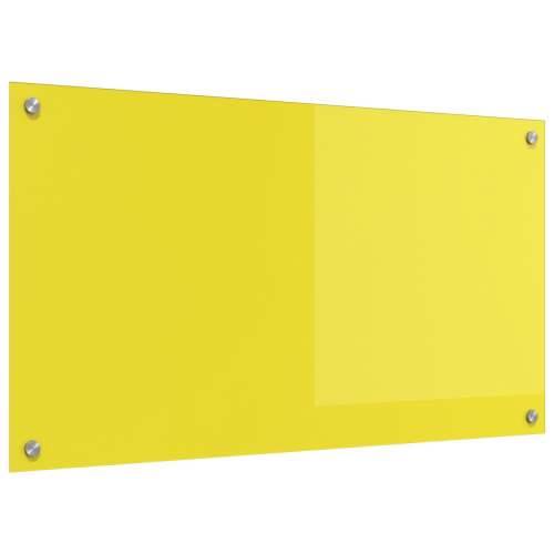 Zidna obloga žuta 90x50x0,6 cm od kaljenog stakla Cijena