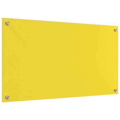Zidna obloga žuta 90x50x0,6 cm od kaljenog stakla Cijena