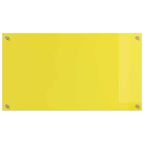 Zidna obloga žuta 90x50x0,6 cm od kaljenog stakla Cijena