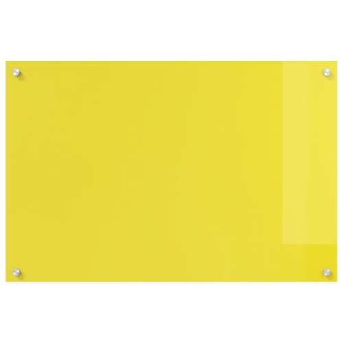 Pozadina za kuhinju Žuta 90x60x0,6 cm Od kaljenog stakla Cijena