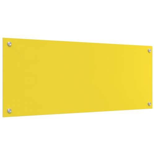 Zaslon za kuhinju Žuti 100x40x0.6 cm Kaljeno staklo Cijena