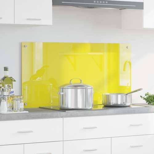 Kuhinjski backsplash Žuti 100x50x0,6 cm Kaljeno staklo Cijena