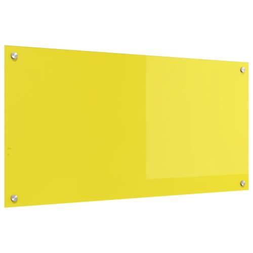 Kuhinjski backsplash Žuti 100x50x0,6 cm Kaljeno staklo Cijena