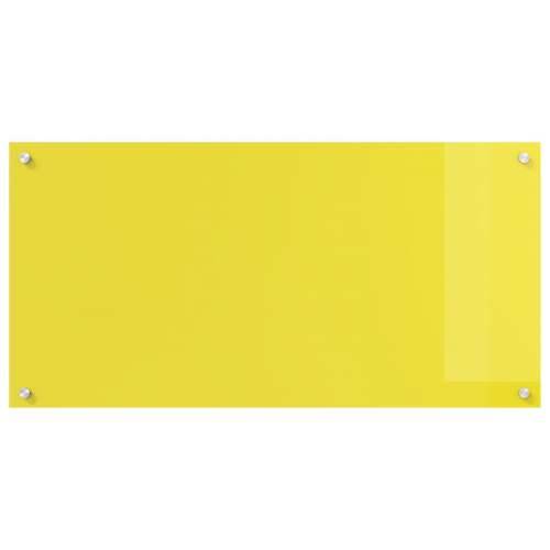 Kuhinjski backsplash Žuti 100x50x0,6 cm Kaljeno staklo Cijena