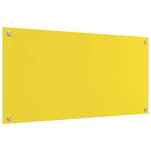 Kuhinjski backsplash Žuti 100x50x0,6 cm Kaljeno staklo Cijena