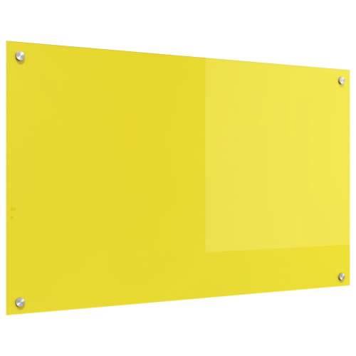 Zidna zaštita za kuhinju, žuta, 100x60x0,6 cm, kaljeno staklo Cijena