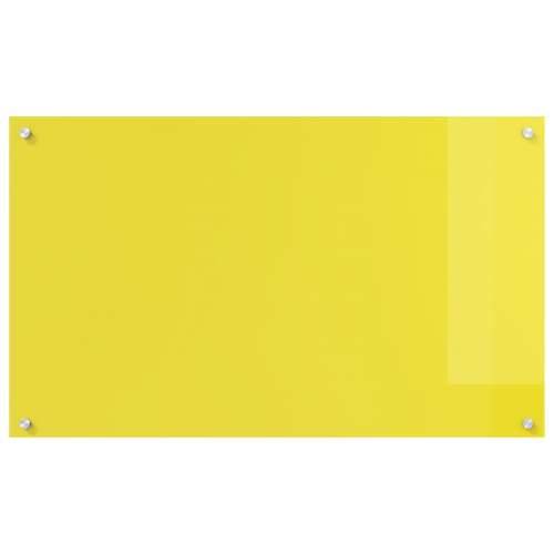 Zidna zaštita za kuhinju, žuta, 100x60x0,6 cm, kaljeno staklo Cijena