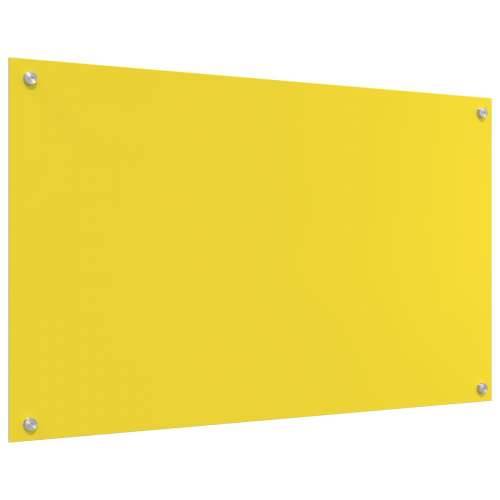 Zidna zaštita za kuhinju, žuta, 100x60x0,6 cm, kaljeno staklo Cijena