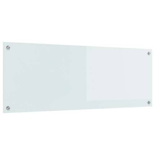 Kuhinjska zidna ploča Bijela 110x40x0,6 cm Temperirano staklo Cijena