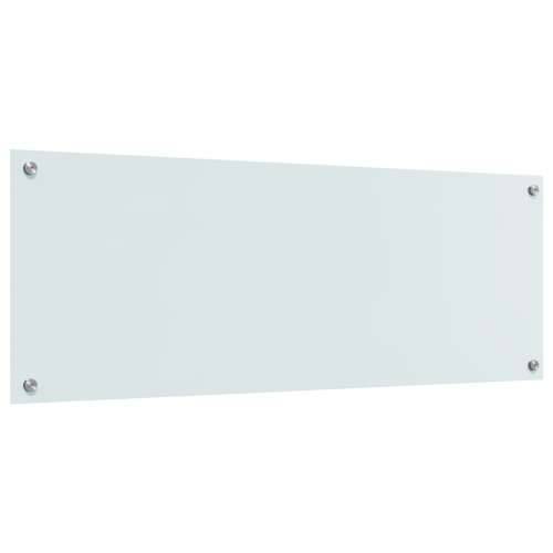 Kuhinjska zidna ploča Bijela 110x40x0,6 cm Temperirano staklo Cijena