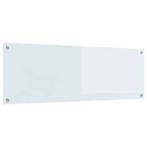 Kuhinjska stijena Bijela 120x40x0,6 cm Kaljeno staklo Cijena