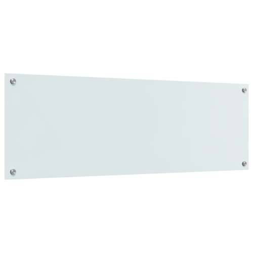 Kuhinjska stijena Bijela 120x40x0,6 cm Kaljeno staklo Cijena