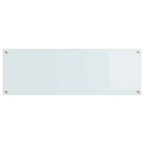Kuhinjska stijena Bijela 120x40x0,6 cm Kaljeno staklo Cijena