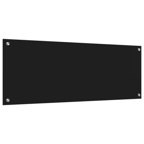 Crna Kuhinjska Pozadina 110x40x0,6 cm Kaljeno Staklo Cijena