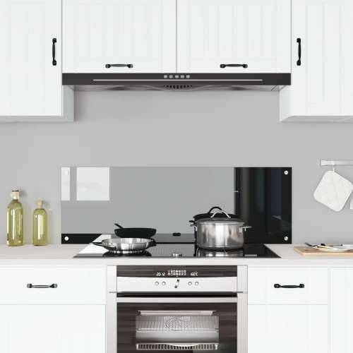 Crni Kuhinjski Splashback 120x40x0,6 cm od Kaljenog Stakla Cijena