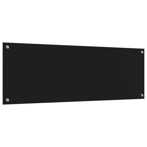 Crni Kuhinjski Splashback 120x40x0,6 cm od Kaljenog Stakla Cijena