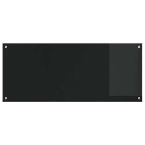 Kuhinjska Ograda Crna 120x50x0.6 cm Kaljeno Staklo Cijena